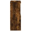 vidaXL Sideboard Smoked Oak Engineered wood, Glass 16.1 x 14.6 x 39.4 in