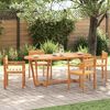 vidaXL Patio Dining Table Oval 78.7x35.4x29.5" Solid Wood Acacia