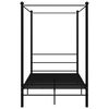vidaXL Bed Frame Black Powder-coated metal Double Bed Frame
