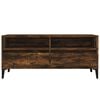 vidaXL TV Cabinet Smoked oak Engineered wood, metal