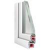 vidaXL Basement Window "RISOR" 31.5x23.6" Tilt&Turn DIN Left White