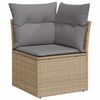vidaXL Garden Sofa Set Beige and Light Grey