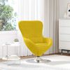 vidaXL Egg Chair Yellow 24.80 x 28.74 x 35.43 in Velvet