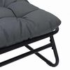 vidaXL Garden Furniture with Cushion 2 pcs Black 81 x 60.5 x 71 cm