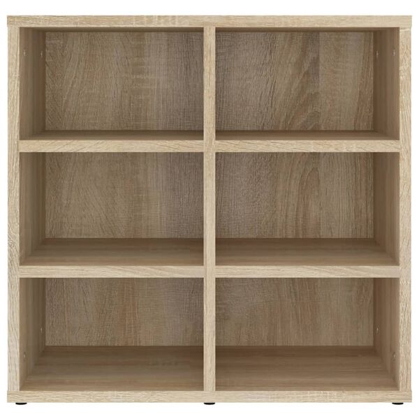 vidaXL Shoe Cabinet Sonoma oak Engineered wood Medium Shoe Cabinet