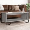 vidaXL Coffee Table Grey Sonoma Engineered Wood Low, small Coffee Table