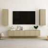 vidaXL TV Cabinet Sonoma oak Engineered wood Wall mount TV Cabinet