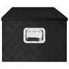 vidaXL Storage Box Black 39.4"x21.7"x14.6" Aluminum