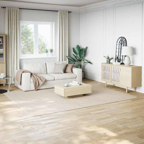 vidaXL Shaggy Rug Cream White 100% Polyester 94.5 x 120.1 in Shaggy Rug