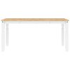 vidaXL Dining Table White Solid Pine Wood 63.0 x 31.5 x 29.5 in Durable