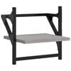 vidaXL Wall Shelf Set Set of 6 Gray Sonoma Engineered wood, metal Large
