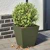 vidaXL Garden Planter Set of 2 Olive green Cold-rolled steel 11.8 in