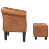 vidaXL Tub Chair Brown