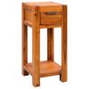 vidaXL End Table Solid Acacia Wood 11.8"x11.8"x27.6"