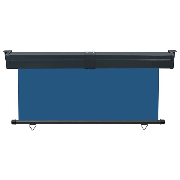 vidaXL Balcony Side Awning Blue Steel 65 x 98.4 in