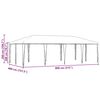 vidaXL Party Tent Anthracite 314.96 x 157.48 x 104.72 in