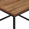 vidaXL Nesting Coffee Table Set of 2 Grey Solid Teak wood, Metal Small