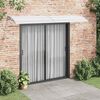 vidaXL Door Canopy Gray and Transparent