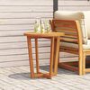 vidaXL Patio Side Table Round Ø27.6x29.5" Solid Wood Acacia