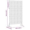 vidaXL Privacy Screen Grey 39.37 x 19.69 x 70.87 in Steel