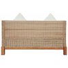 vidaXL Sofa Set Natural rattan and cream white