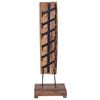 vidaXL Wine Rack for 6 Bottles 13.8"x13.8"x39.4" Solid Teak Wood