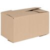 vidaXL Folding Box 50 pcs Natural 9.45 x 5.12 x 5.12 in Cardboard
