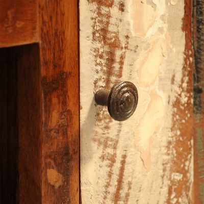 vidaXL Reclaimed Cabinet Solid Wood with 1 Door Vintage