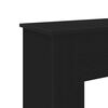 vidaXL Fireplace Surround Black Oak 35.4x11.8x35.4" Engineered Wood