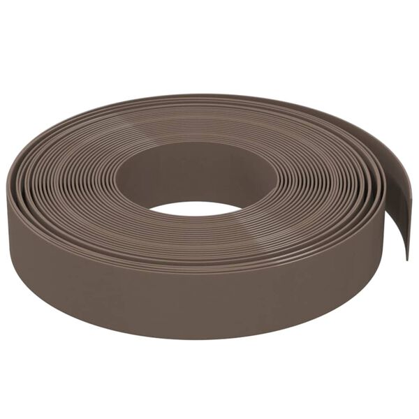 vidaXL Garden Edgings 5 pcs Brown 32.8' 3.9" Polyethylene