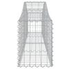 vidaXL Arched Gabion Baskets 14 pcs 78.7"x11.8"x15.7"/23.6" Galvanized Iron
