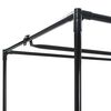 vidaXL Wardrobe Black Iron Medium Clothing Rack Rectangular