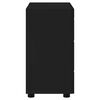 vidaXL Bathroom Cabinet Set TULUM Black 23.62 x 13.39 x 24.80 in
