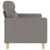 vidaXL 2-seater Sofa Taupe Fabric (100% polyester), metal, textilene