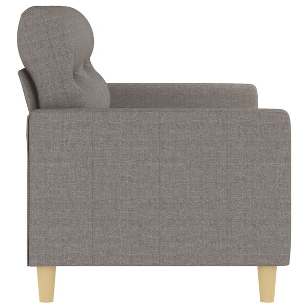 vidaXL 2-seater Sofa Taupe Fabric (100% polyester), metal, textilene