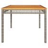 vidaXL Garden Table Grey and Brown