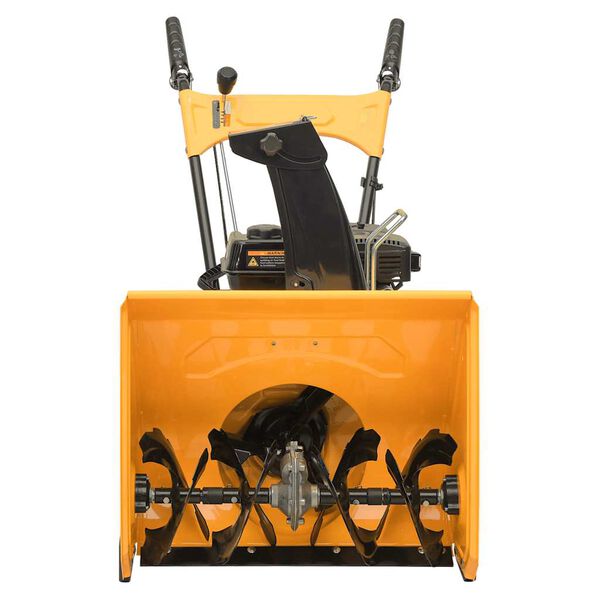 vidaXL Snow Thrower Yellow and black Steel and plastic Medium
