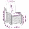 vidaXL Recliner Chair Gray 56 x 66 x 95cm poly rattan