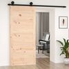 vidaXL Barn Door 35.4x0.7x80.5" Solid Wood Pine