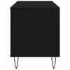 vidaXL Record Cabinet with Shelf Black Oak 39.37 x 14.96 x 18.90 in