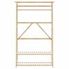 vidaXL Clothes Rack Natural Bamboo 43.3x15.7x70.9 in Bamboo Clothes Rack