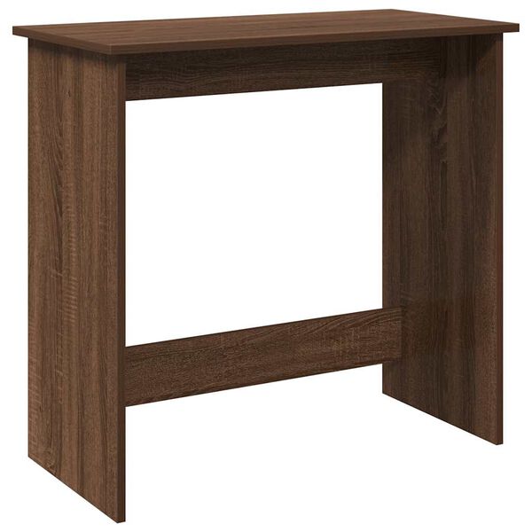 vidaXL Desk Brown Oak Engineered Wood Compact Stylish Design Desk