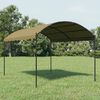 vidaXL Gazebo Taupe and Black Polyester fabric and steel frame Large