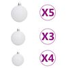 vidaXL Christmas Tree White PE (Polyethylene), steel, plastic 71 in