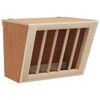 vidaXL Rabbit Hay Feeder 9.8"x7.3"x8.1" Solid Wood Fir