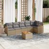vidaXL Garden Sofa Set Mix Beige