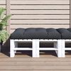 vidaXL Pallet Cushion Anthracite Polyester 47.2 x 31.5 x 4.7 in