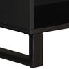 vidaXL Side Cabinet Natural wood and black Solid mango wood Medium