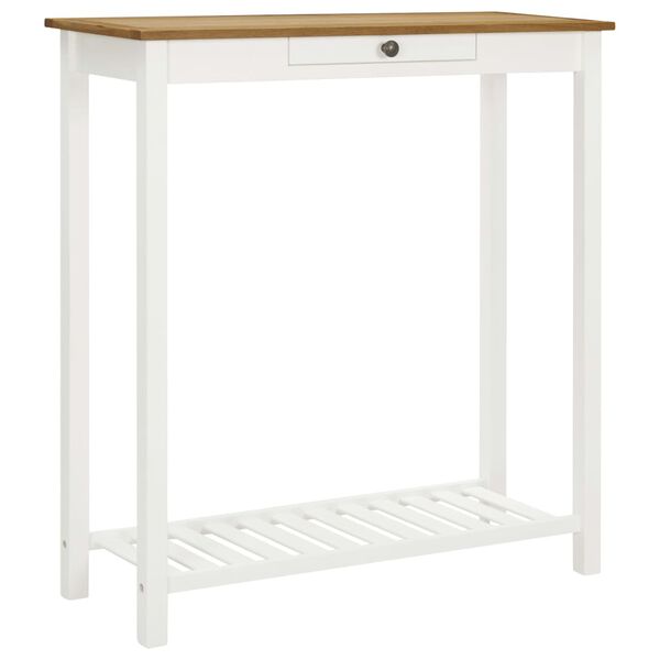 vidaXL Bar Table Oak and white