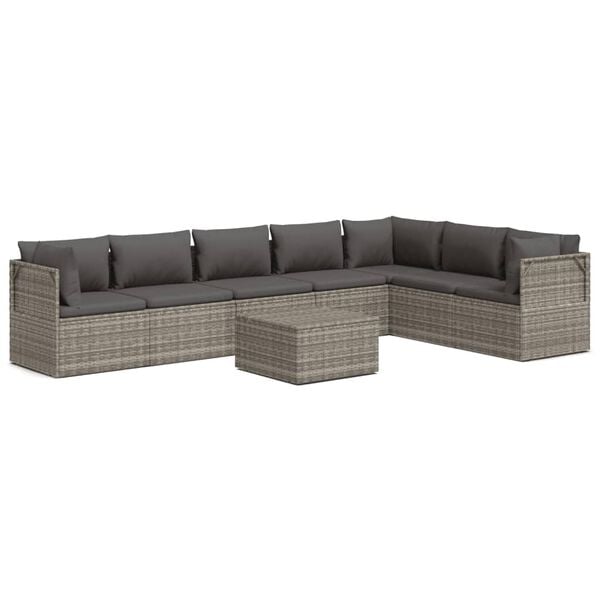 vidaXL Garden Lounge Set Grey